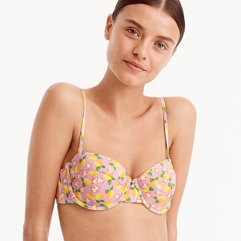 🌸Host Pick🌸J.Crew  Underwire Bikini Top-Lemon - Picture 2 of 3